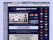 Tablet Screenshot of nhluniforms.com